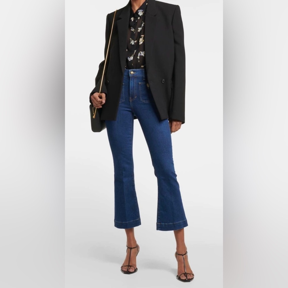 Veronica Beard Carson High Rise Ankle Flare Jeans